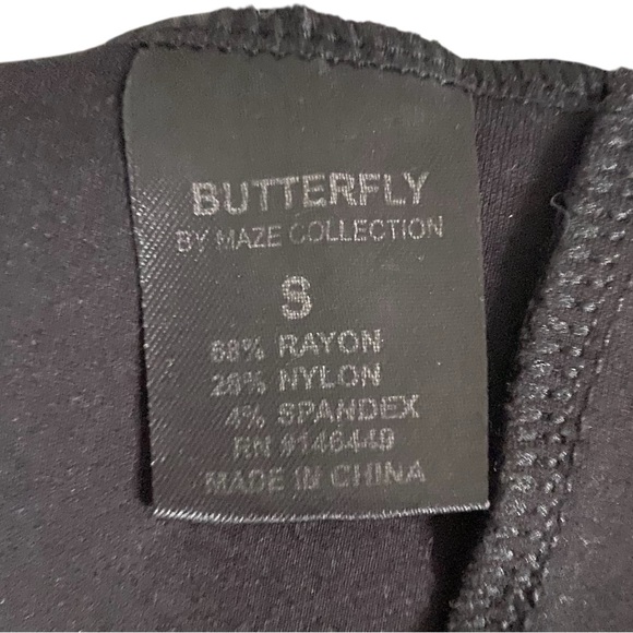 Butterfly by Maze Collection Black High-Waisted Trousers for women - Picture 4 of 5